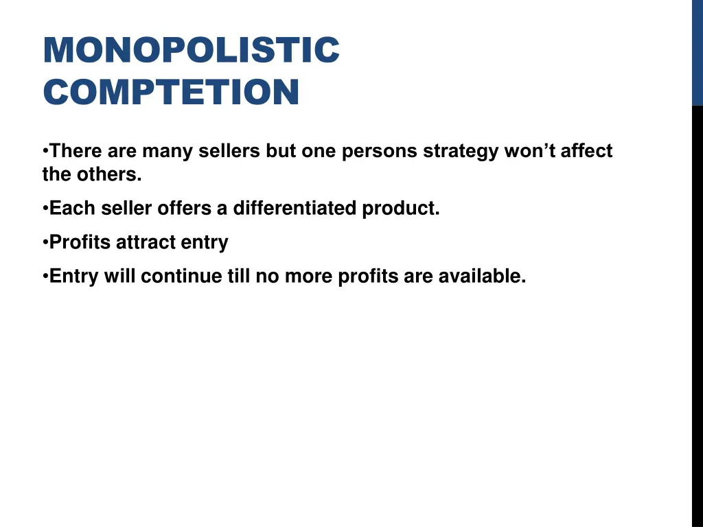 monopolistic comptetion