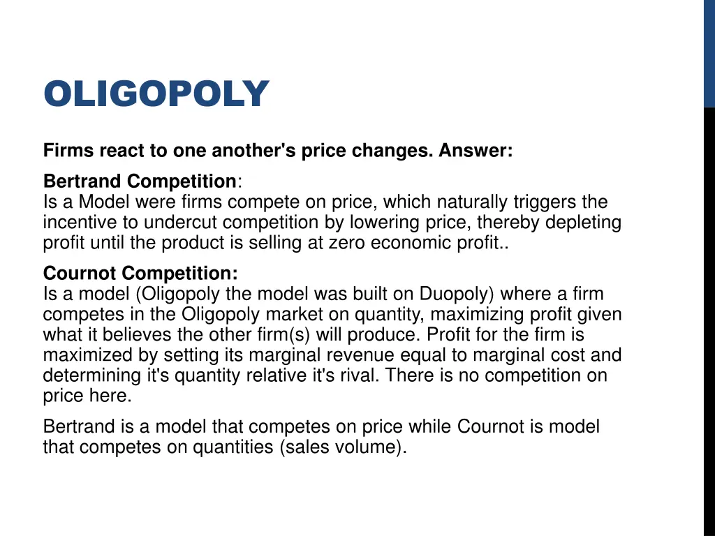 oligopoly