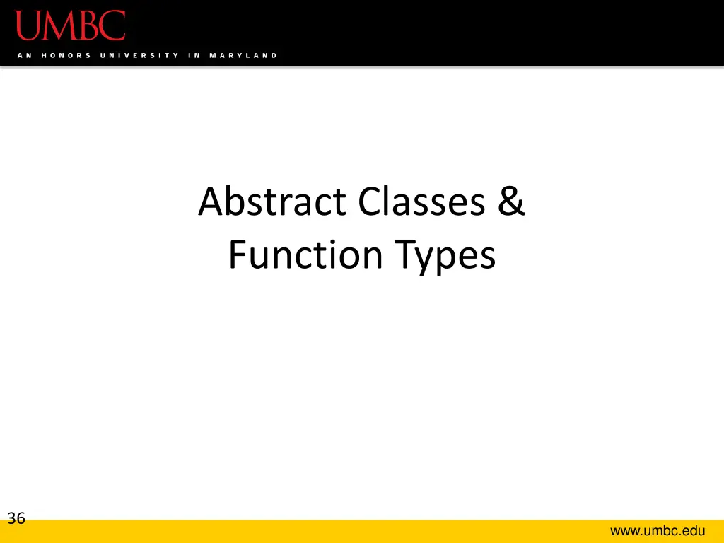 abstract classes function types