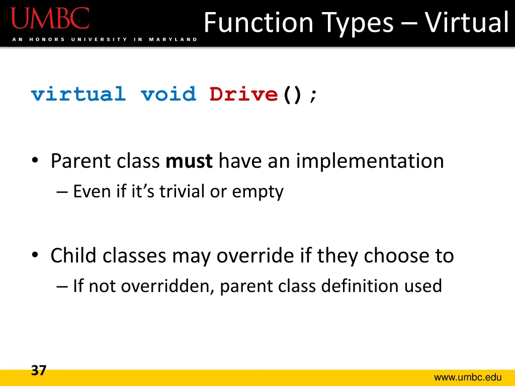 function types virtual