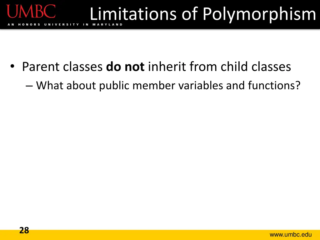 limitations of polymorphism