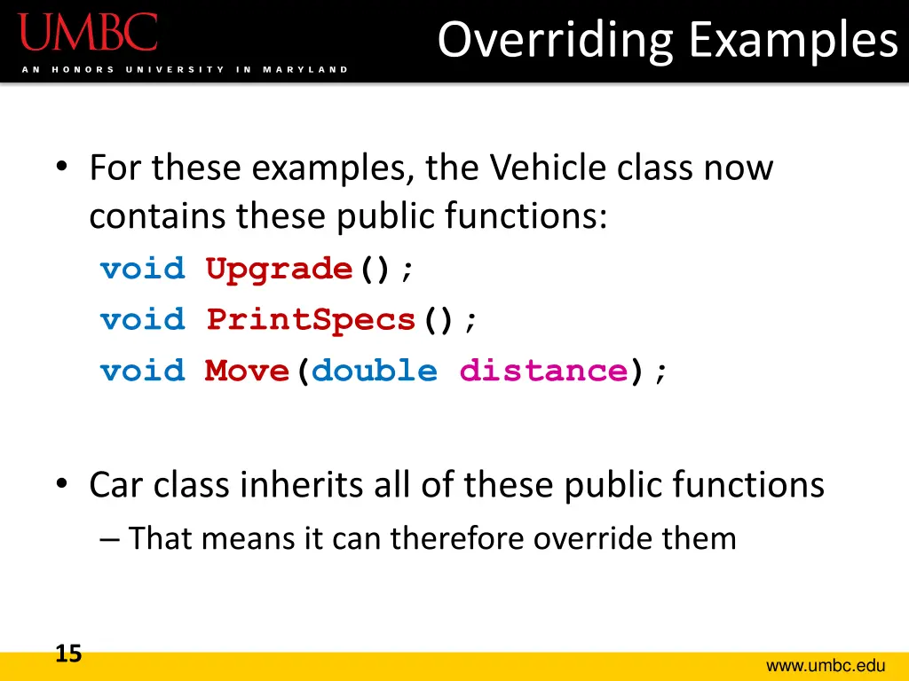 overriding examples