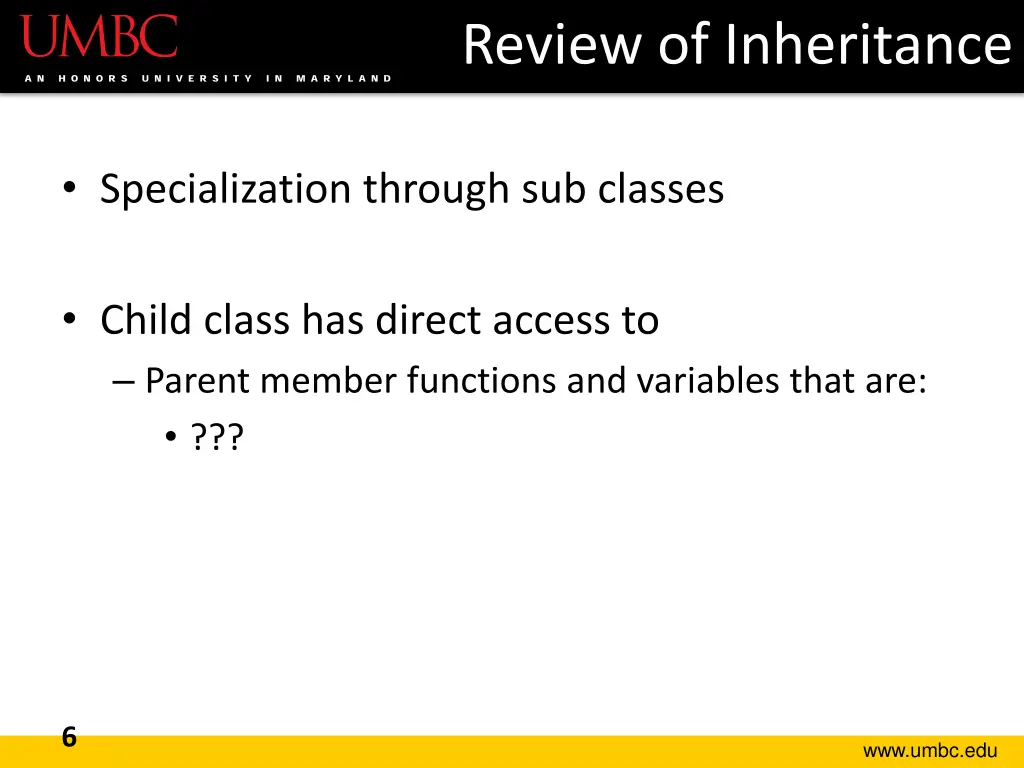 review of inheritance 1