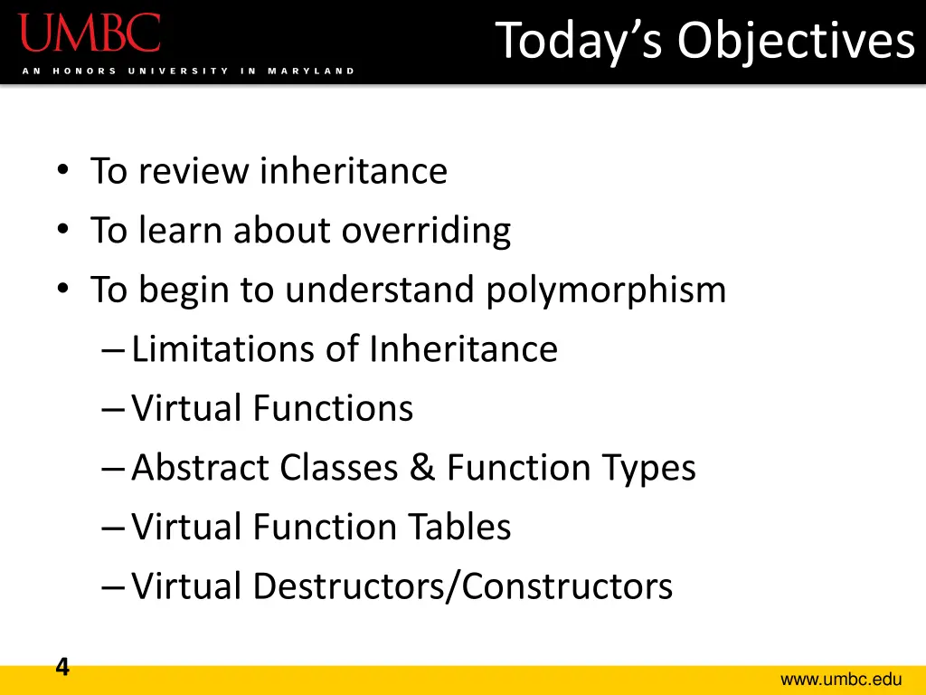 today s objectives