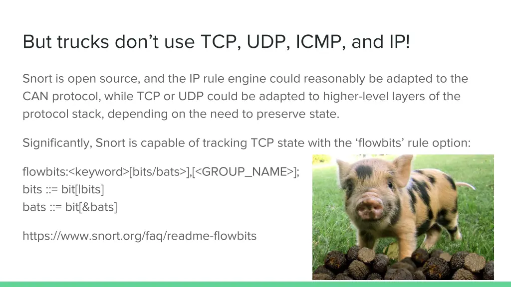 but trucks don t use tcp udp icmp and ip