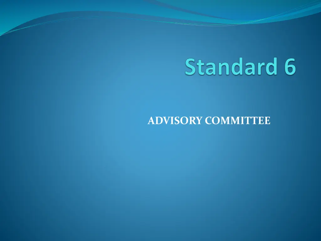 advisory committee