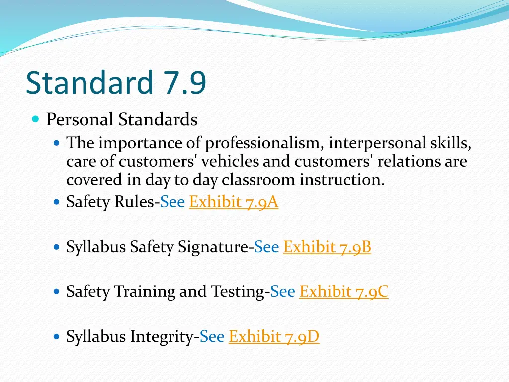 standard 7 9 personal standards the importance