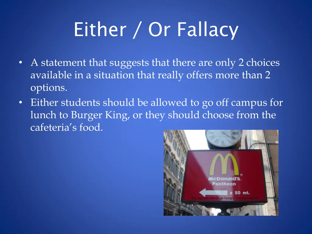 either or fallacy