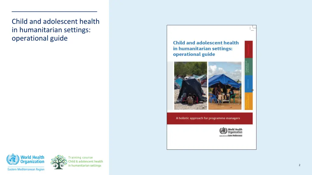 child and adolescent health in humanitarian