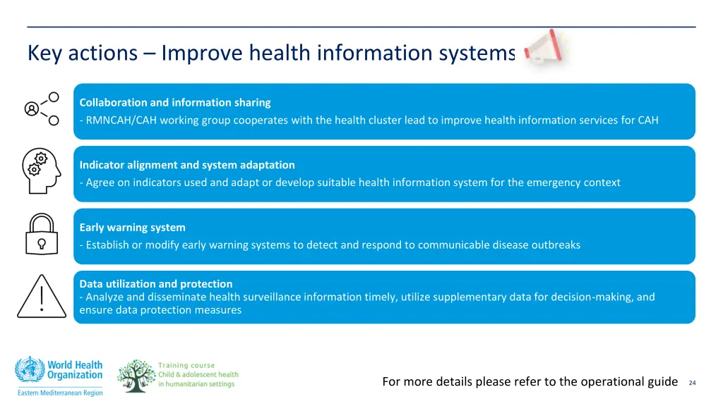key actions improve health information systems