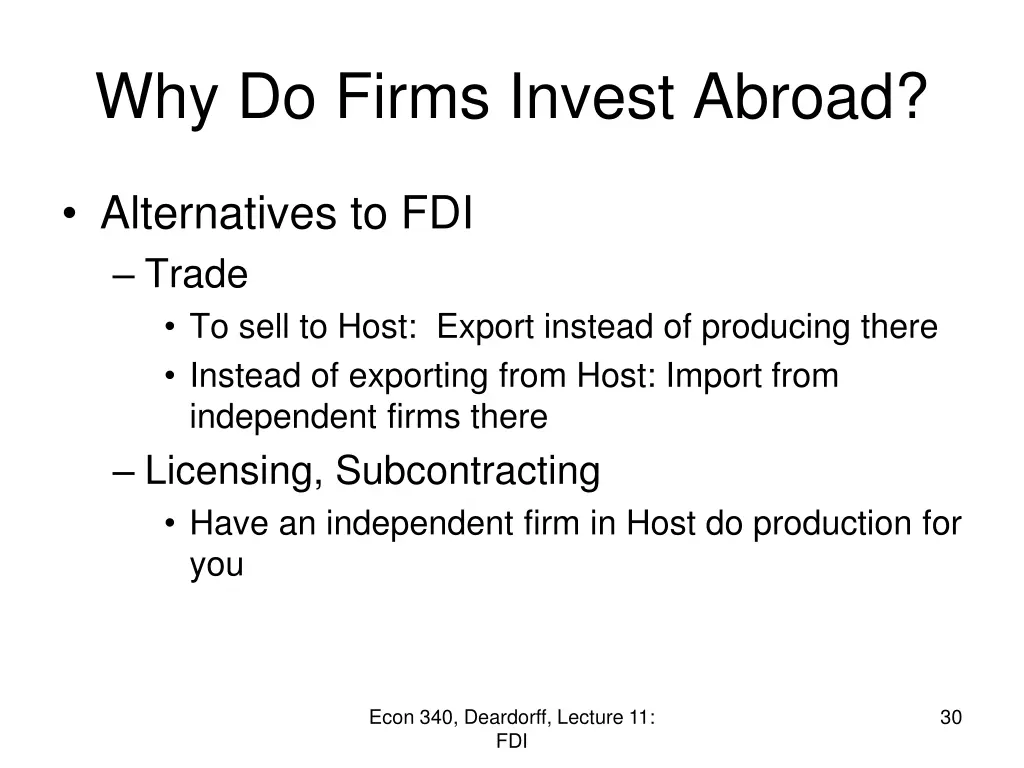 why do firms invest abroad 1