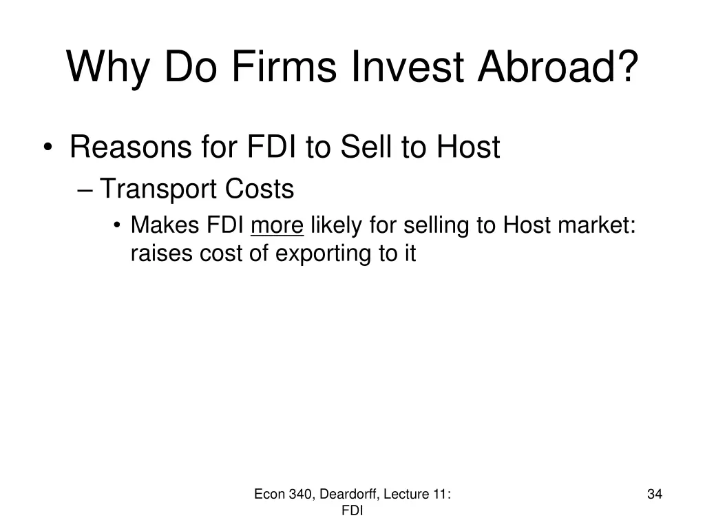 why do firms invest abroad 5