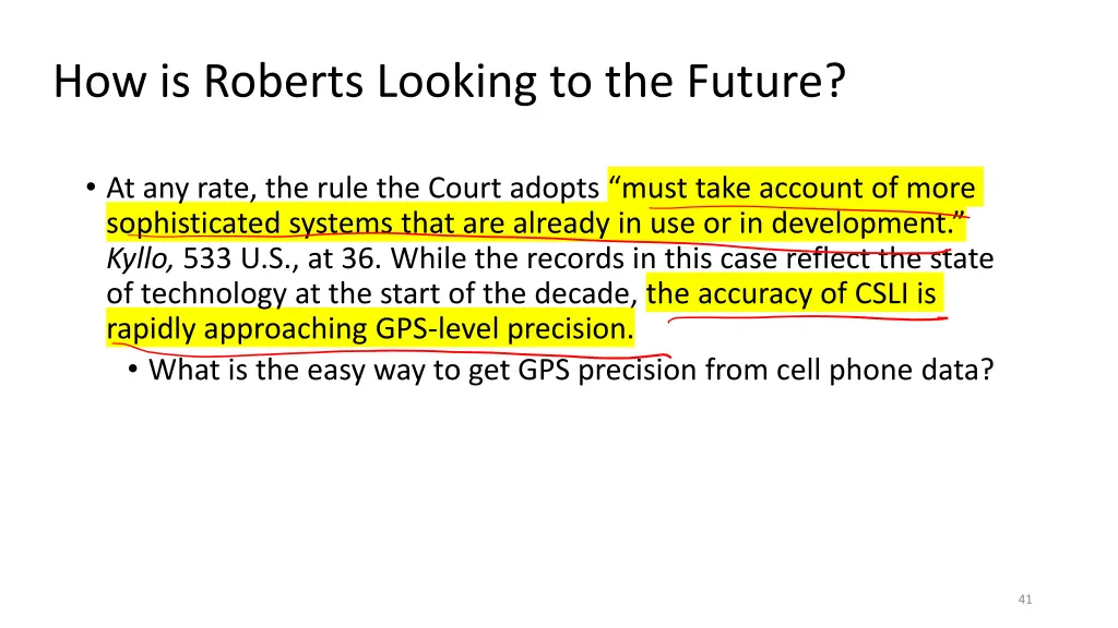 how is roberts looking to the future