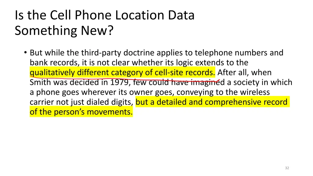 is the cell phone location data something new