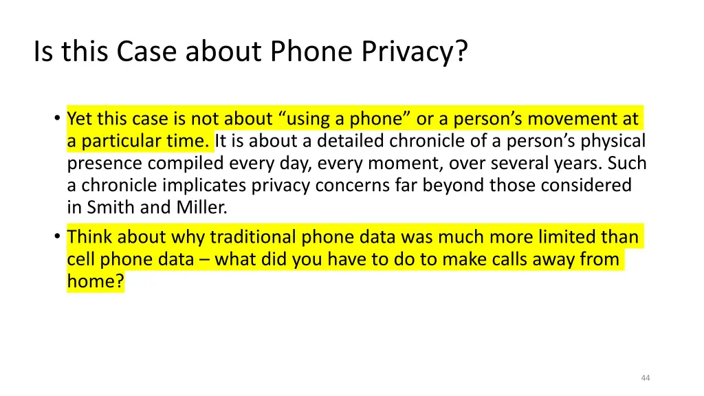 is this case about phone privacy