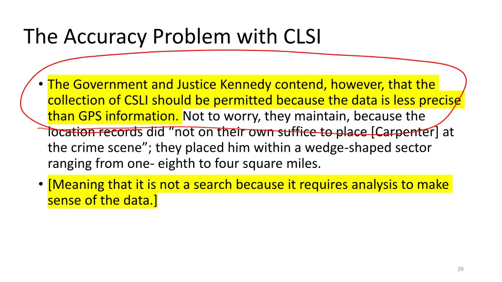 the accuracy problem with clsi