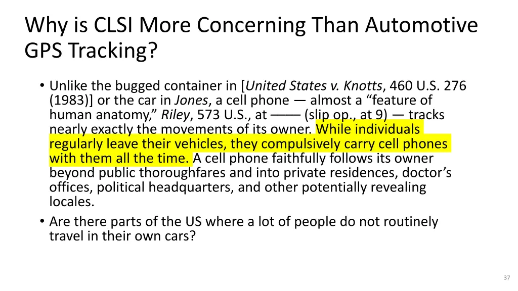 why is clsi more concerning than automotive