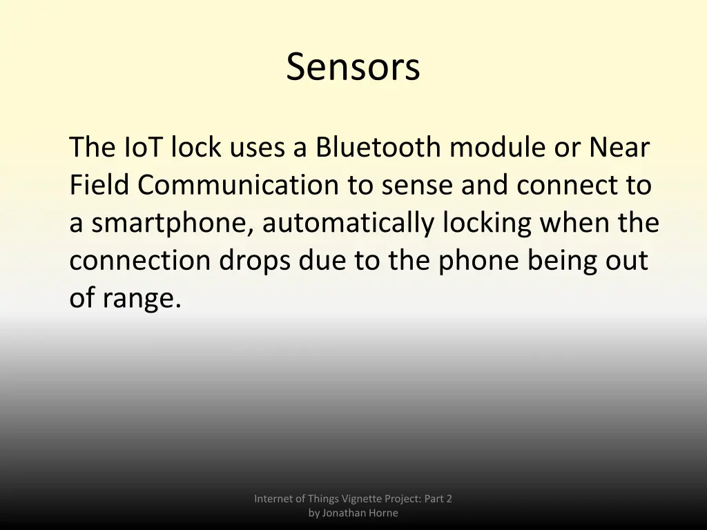 sensors