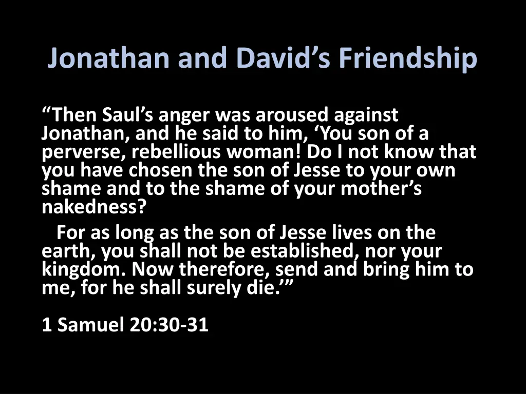 jonathan and david s friendship 1