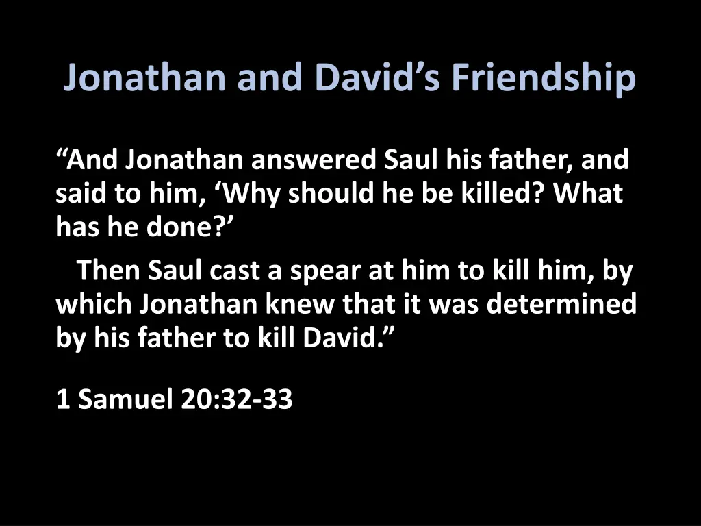 jonathan and david s friendship 2