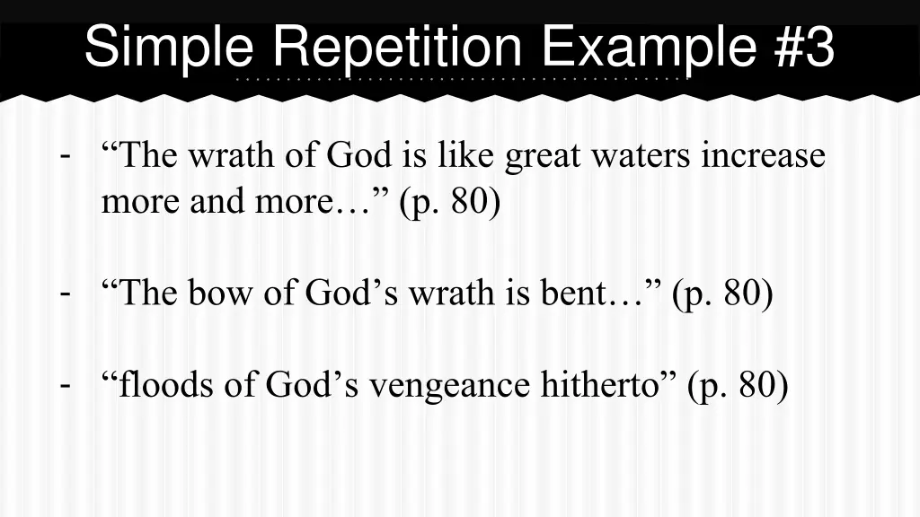 simple repetition example 3