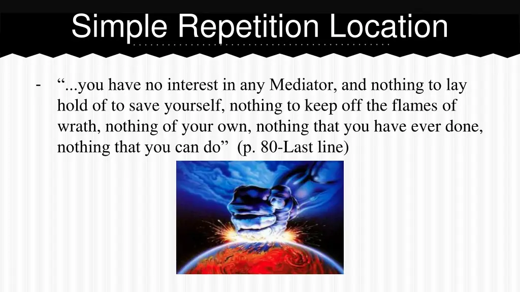 simple repetition location