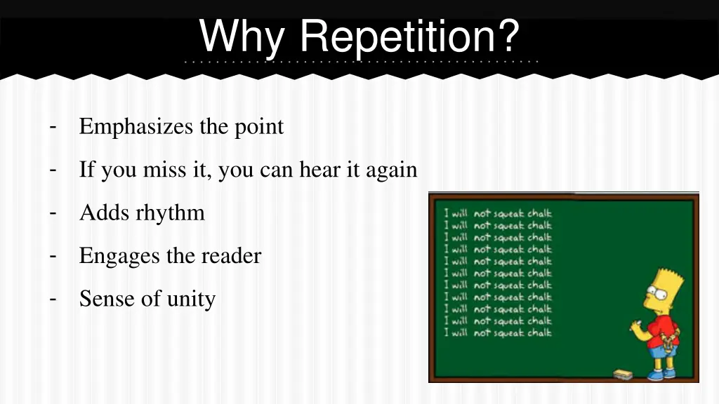 why repetition 1