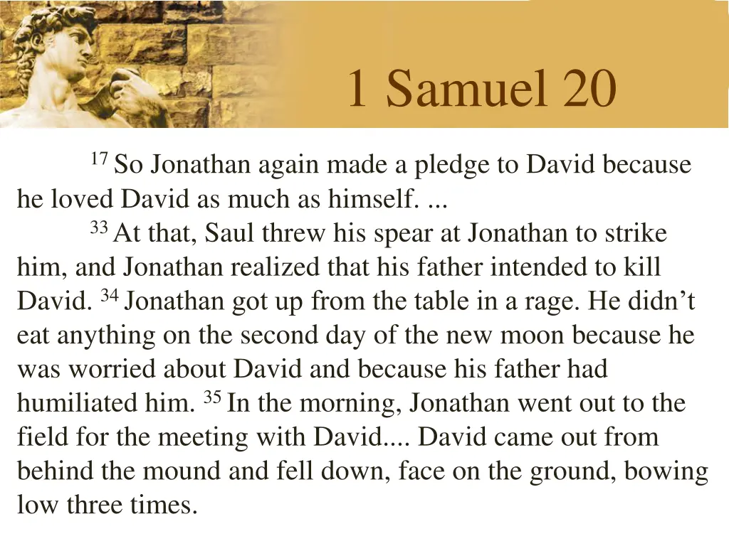 1 samuel 20 1