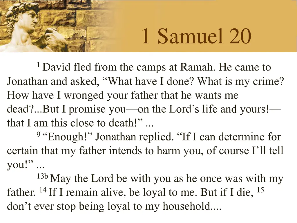 1 samuel 20