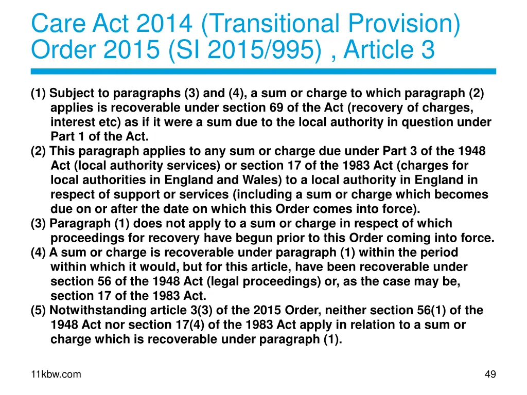 care act 2014 transitional provision order 2015