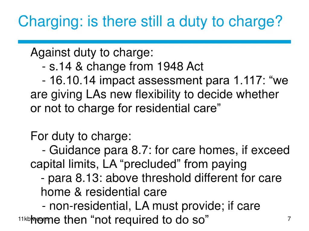 charging is there still a duty to charge