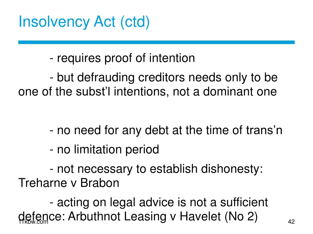 insolvency act ctd