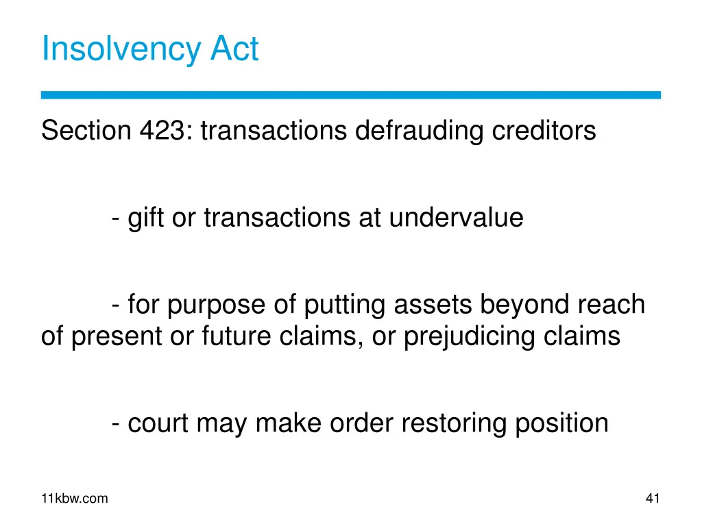 insolvency act