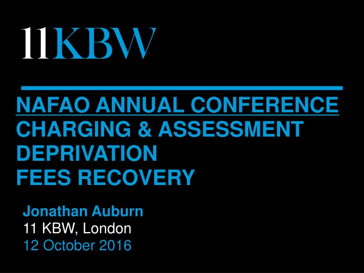 nafao annual conference charging assessment