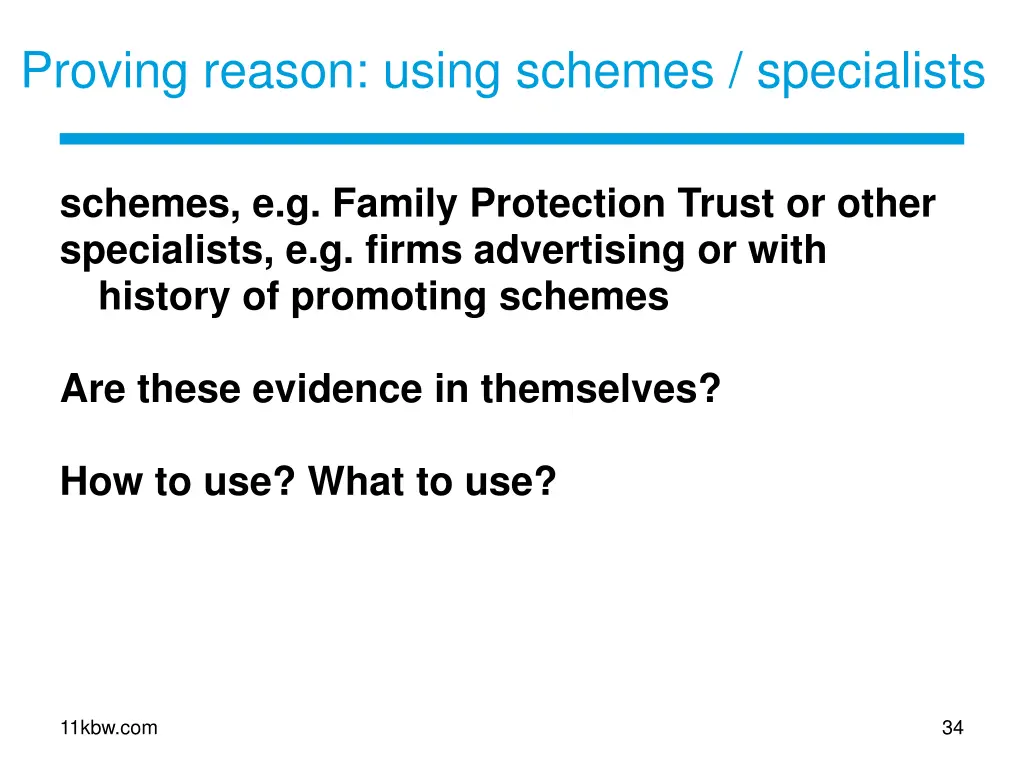 proving reason using schemes specialists