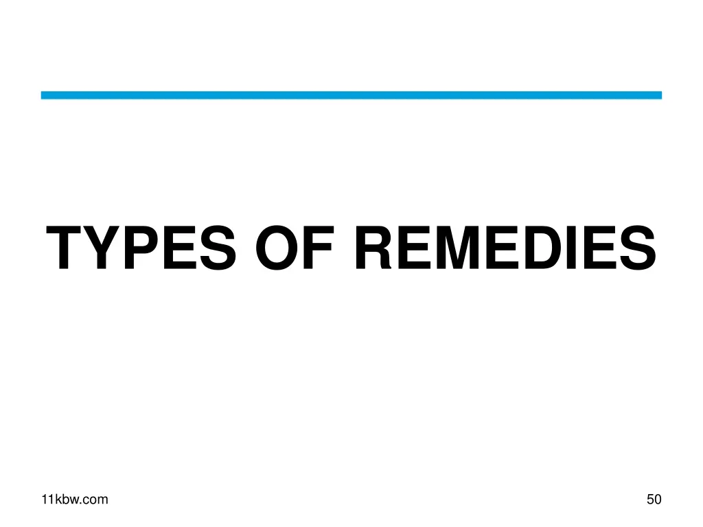 types of remedies