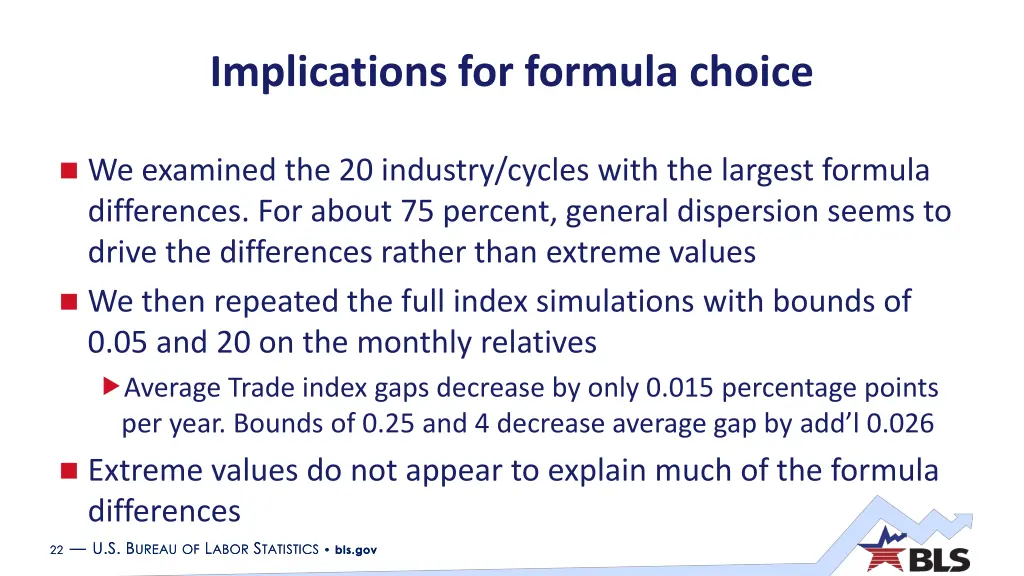 implications for formula choice