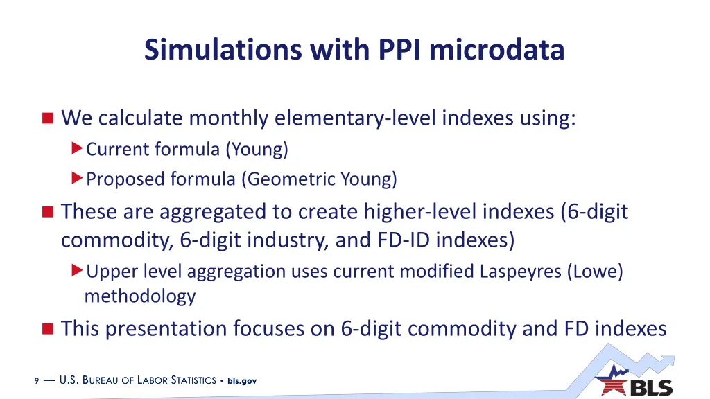 simulations with ppi microdata