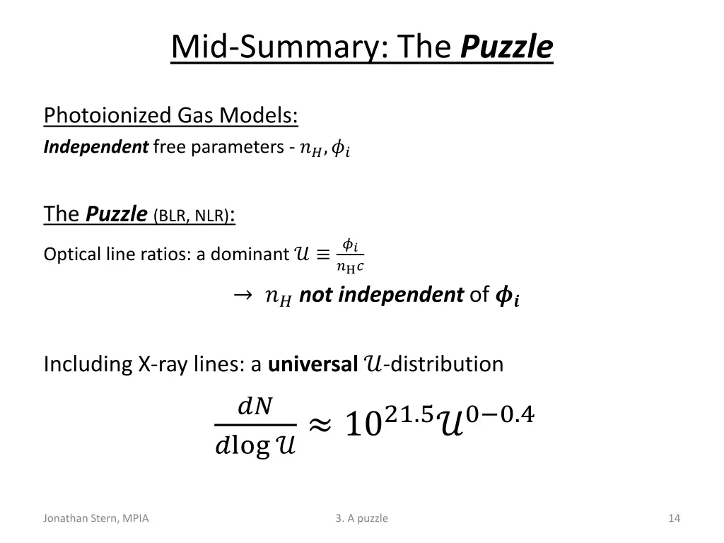 mid summary the puzzle