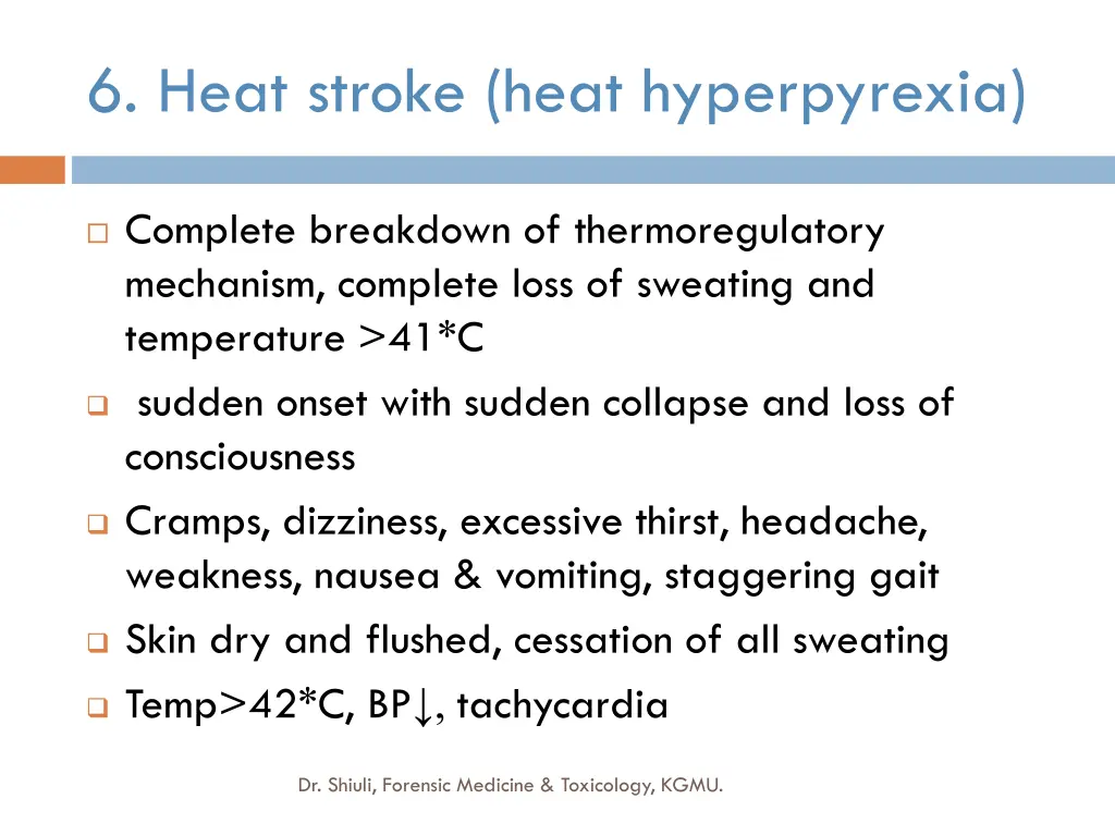 6 heat stroke heat hyperpyrexia