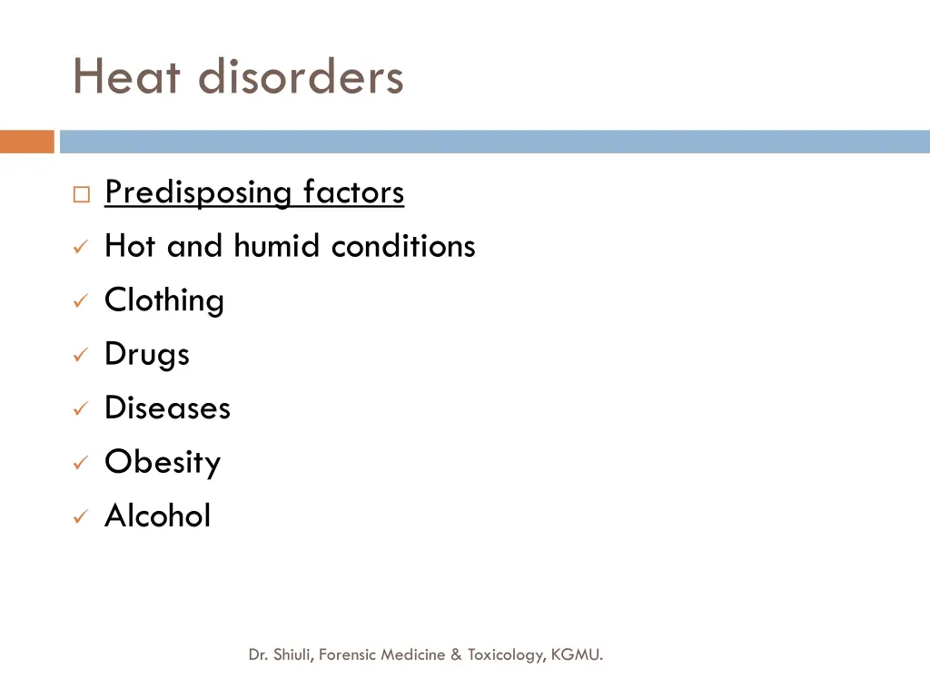 heat disorders