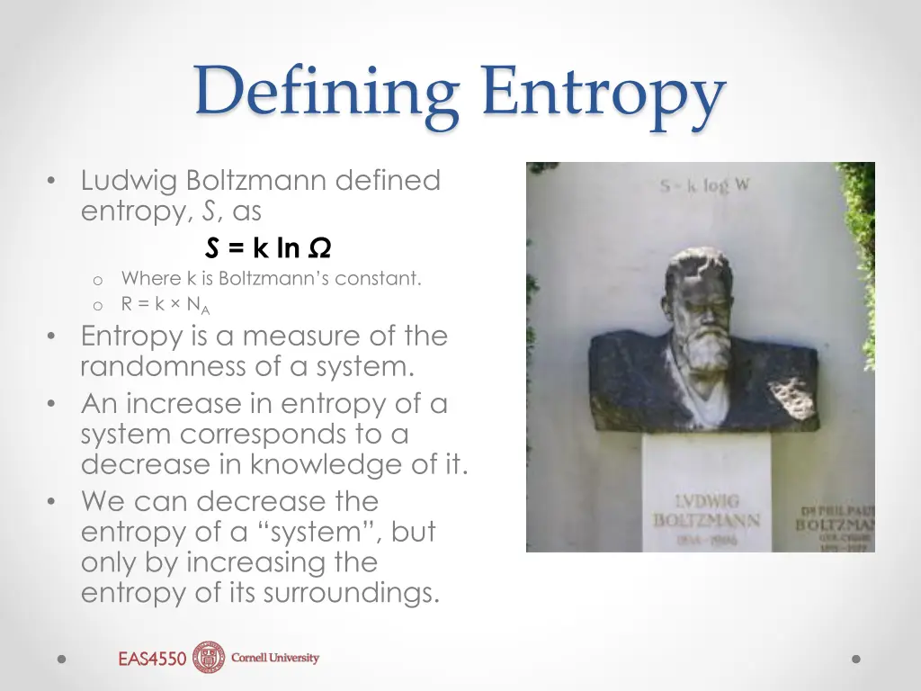 defining entropy