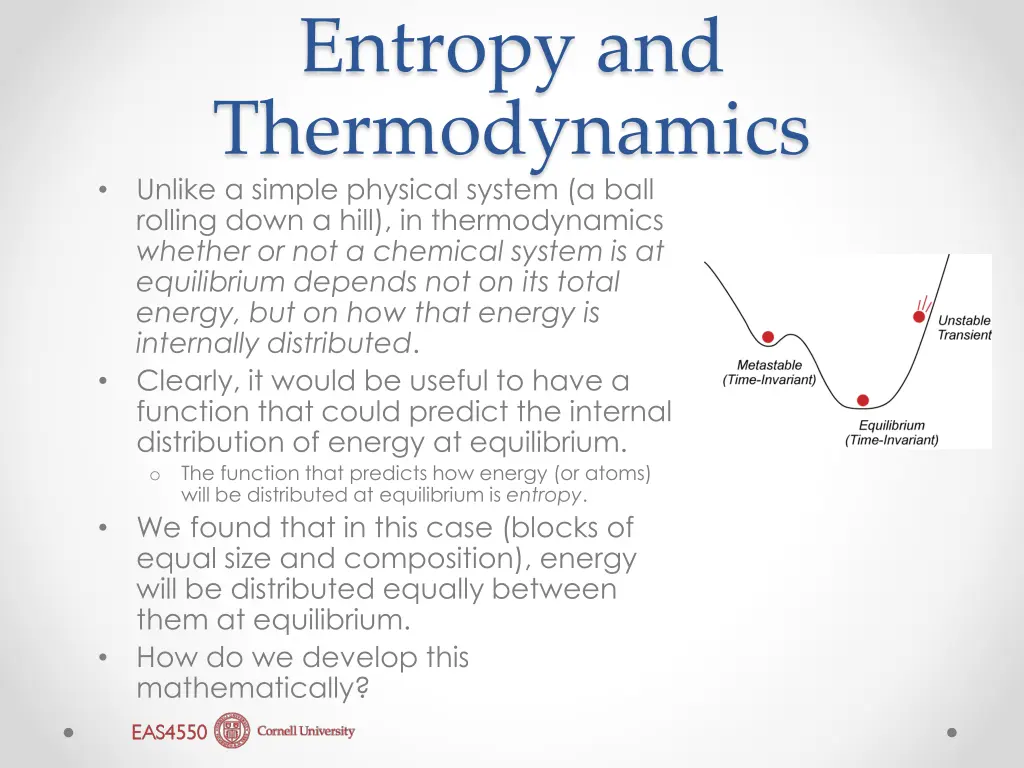 entropy and thermodynamics unlike a simple