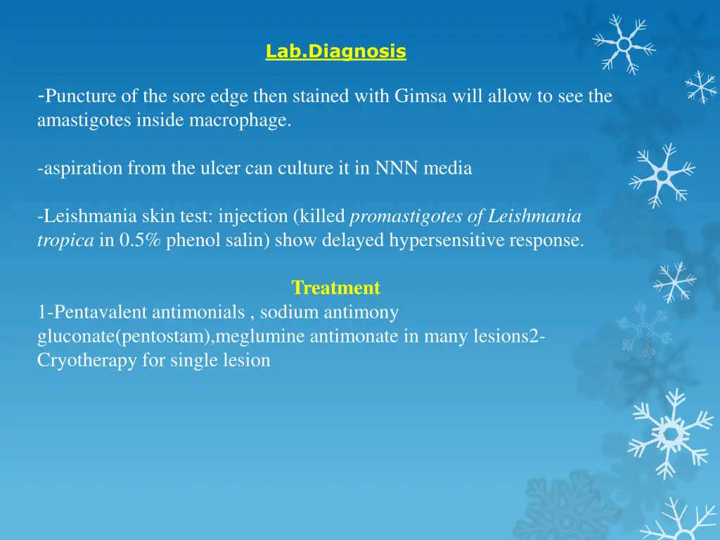 lab diagnosis