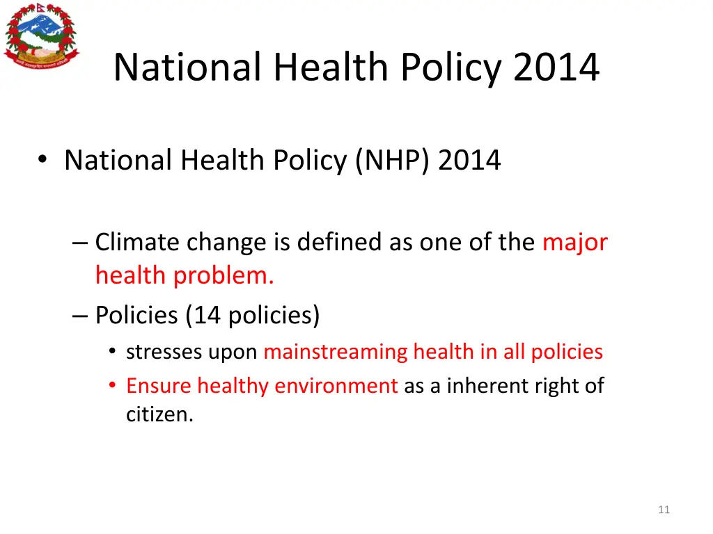 national health policy 2014