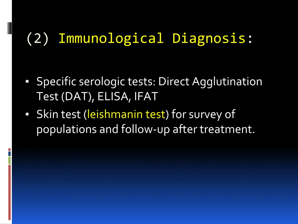 2 immunological diagnosis