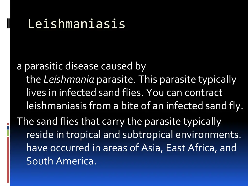 leishmaniasis