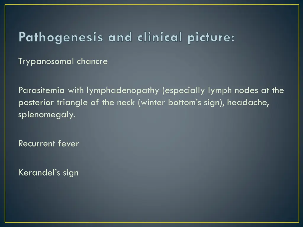 pathogenesis and clinical picture 1