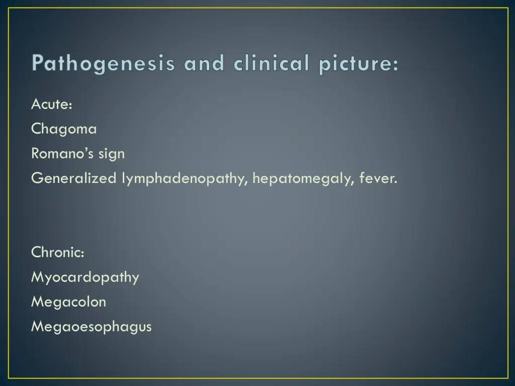 pathogenesis and clinical picture