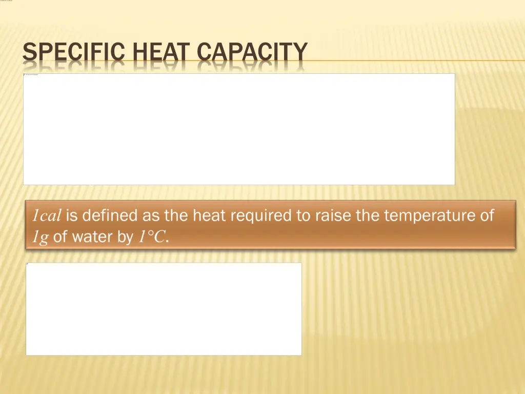 specific heat capacity